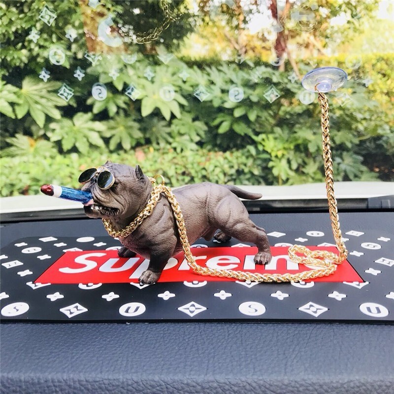 柒驰 恶霸犬造型汽车摆件