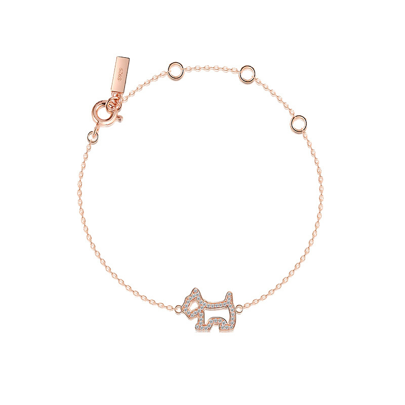 AGATHA镂空爹利犬手链