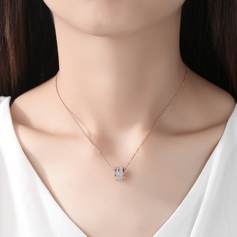 妮爱 18K玫瑰金项链