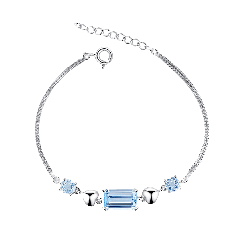 法玛莎 托帕石银手链