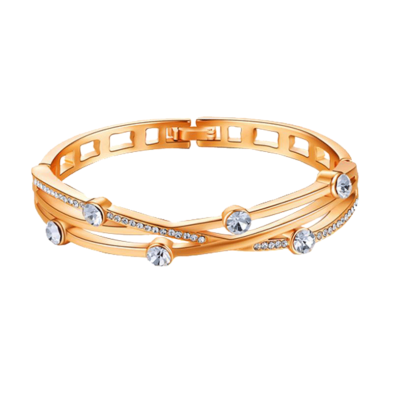 法蔻 槟金色织梦手镯