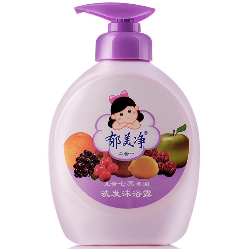郁美净儿童七果柔润洗发沐浴露