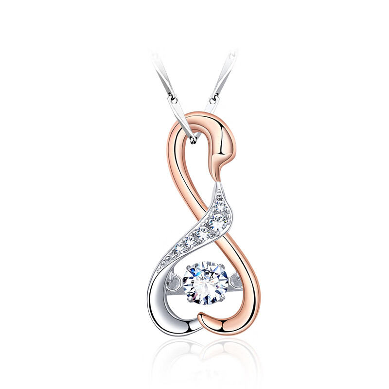 MyMiss 银镀铂金天鹅项链