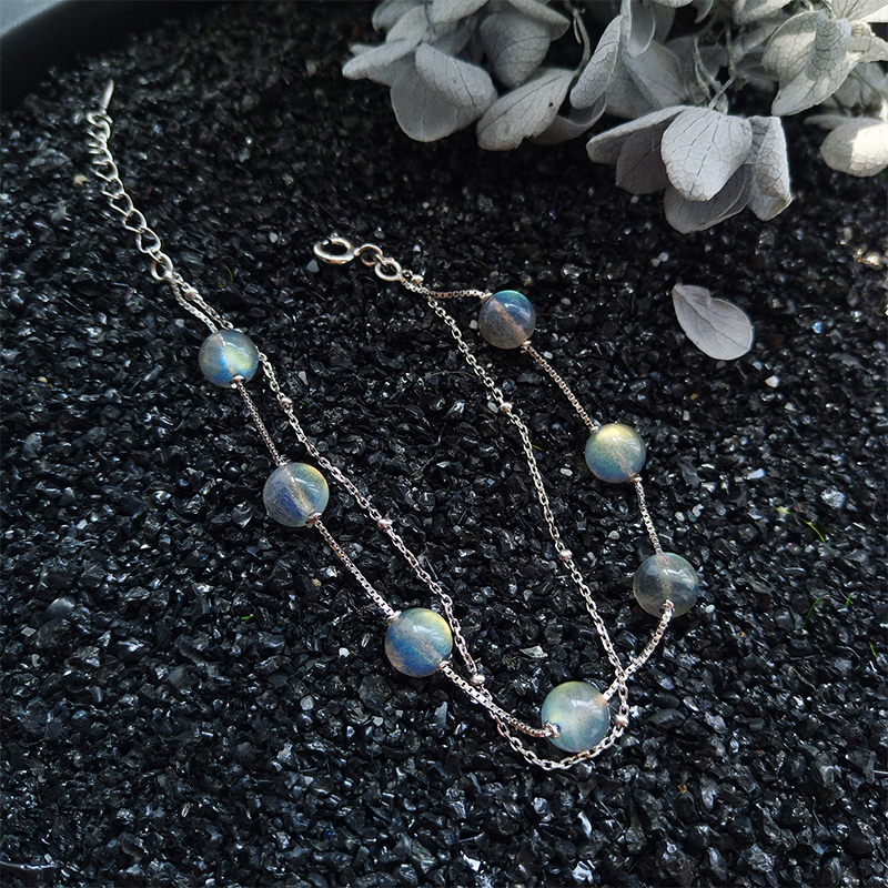 曼禾 925银月光石手链