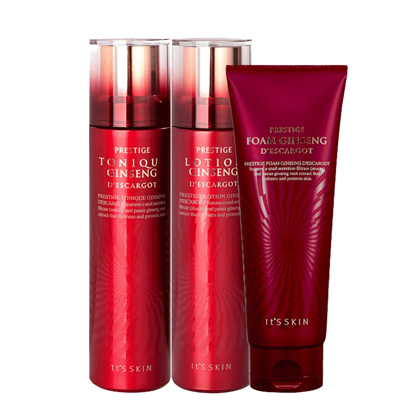 伊思 红参蜗牛水乳护肤套装