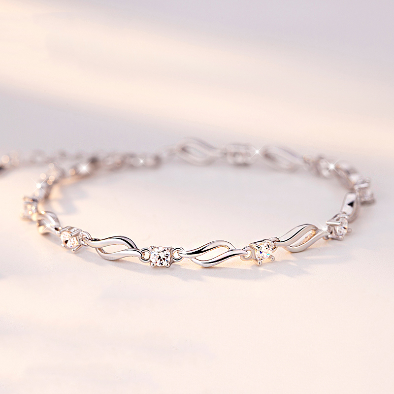 卡蒂罗 韩版银手链