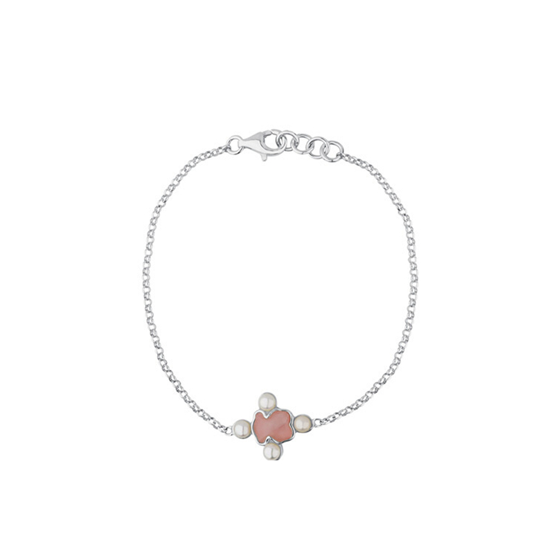 桃丝熊 粉水晶手链