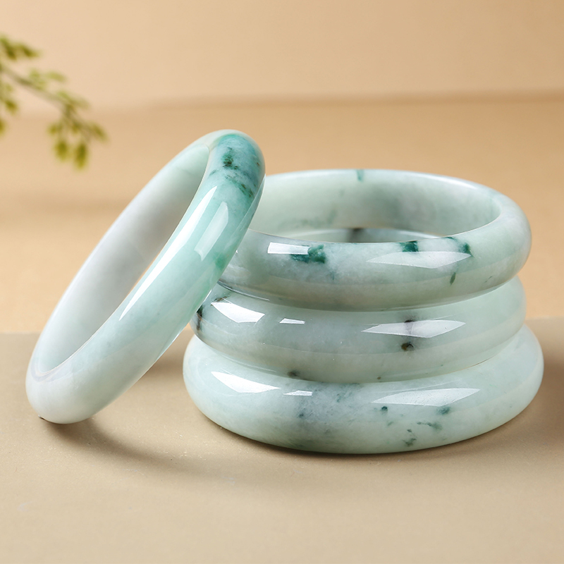 印象眸 飘花翡翠手镯