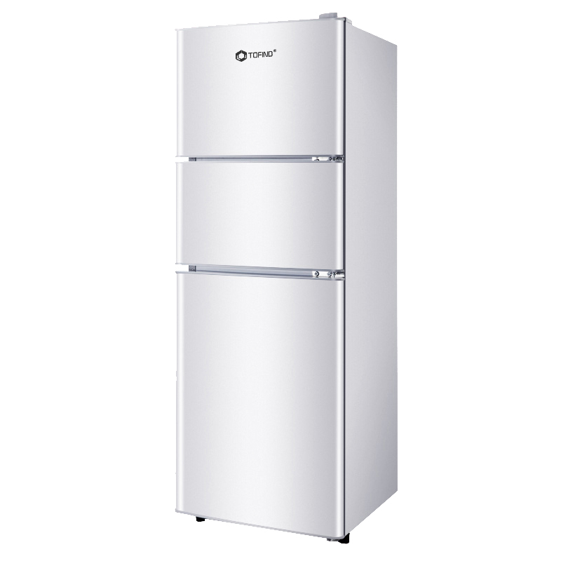 多方达152升家用三门冰箱