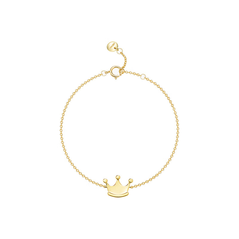 何方珠宝 925银皇冠手链