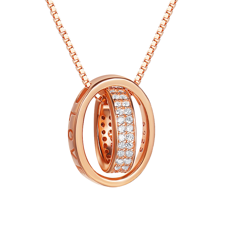 简丹 925银短款锁骨项链