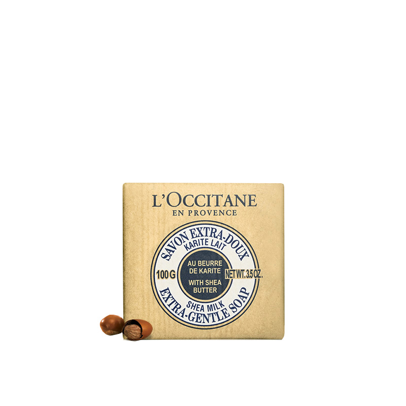 欧舒丹乳木果牛奶味洁肤皂