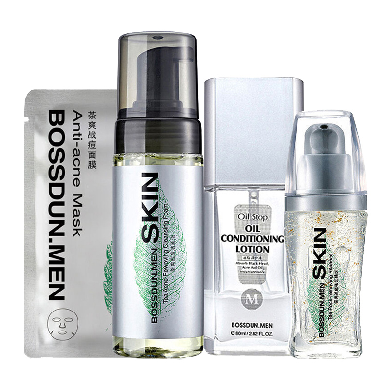 波斯顿 男士保湿战痘护肤套装