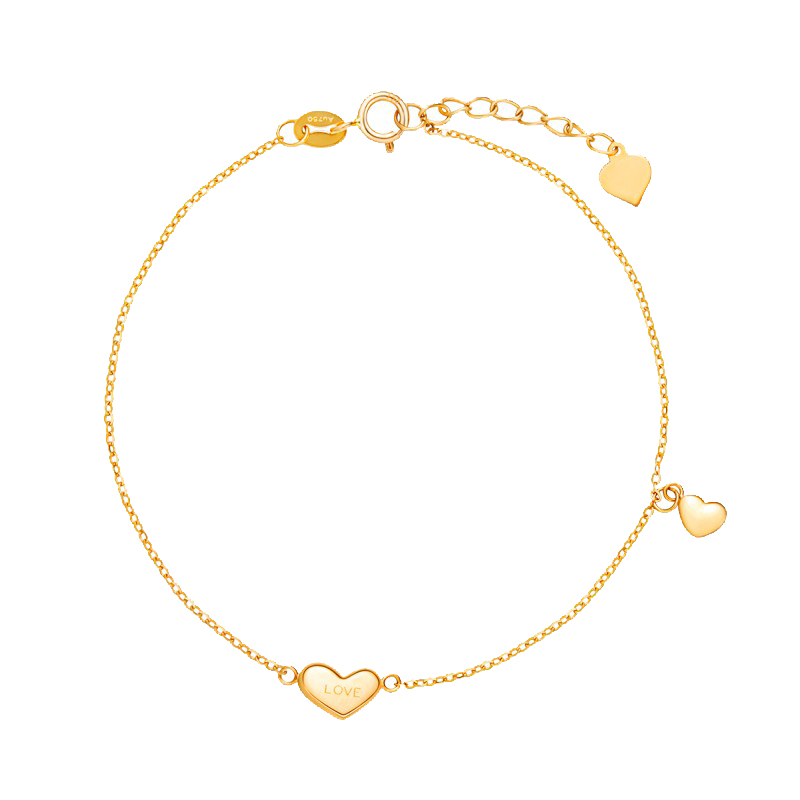 范琦18k金彩金手链