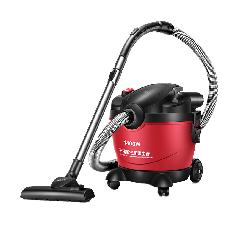 小狗干湿吹三用大功率桶式吸尘器