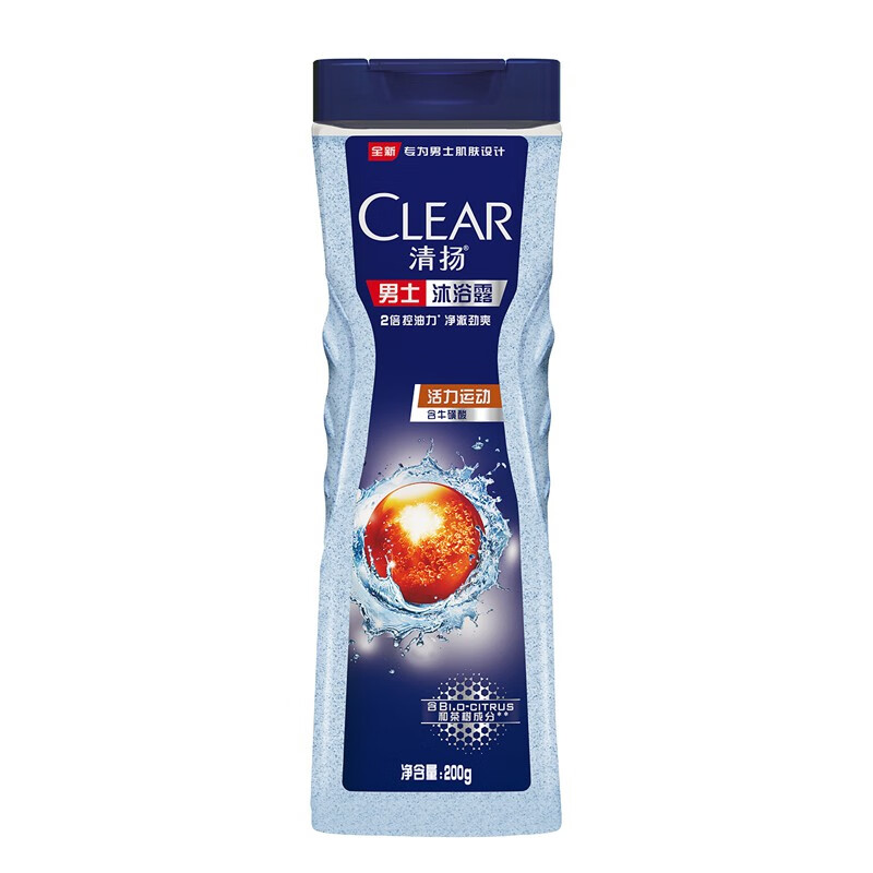 清扬 平衡控油男士沐浴露