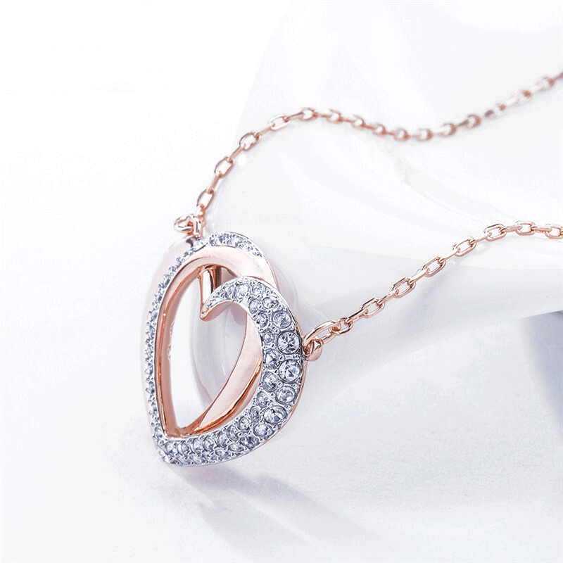 施华洛世奇 双心 项链