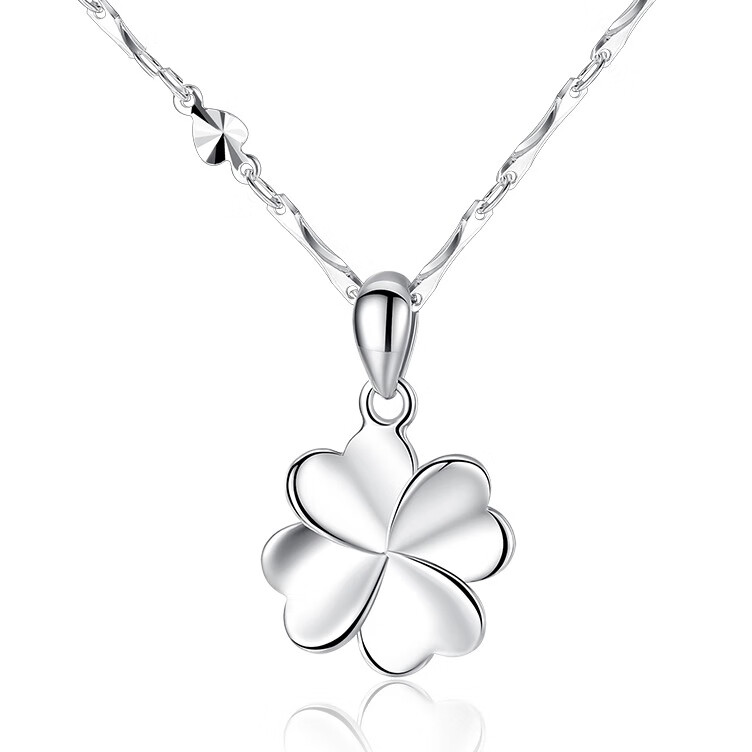 法玛莎纯银四叶草吊坠项链