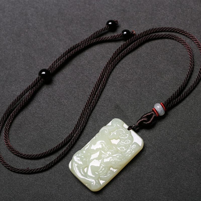 玉菲雅 和田玉貔貅牌挂件