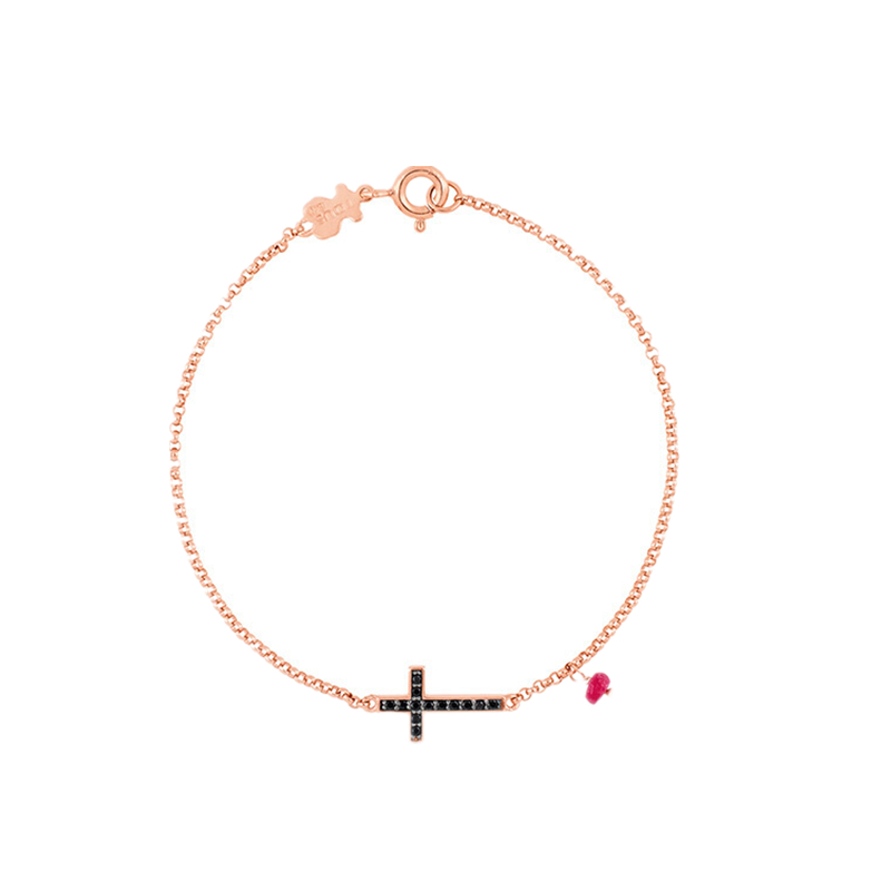 桃丝熊 红宝石手链