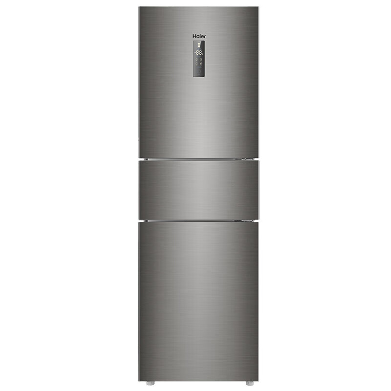 海尔 金属拉丝面冰箱