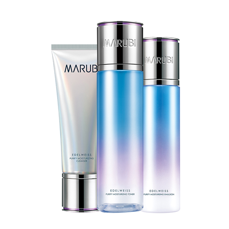 丸美 雪绒花纯净保湿套装