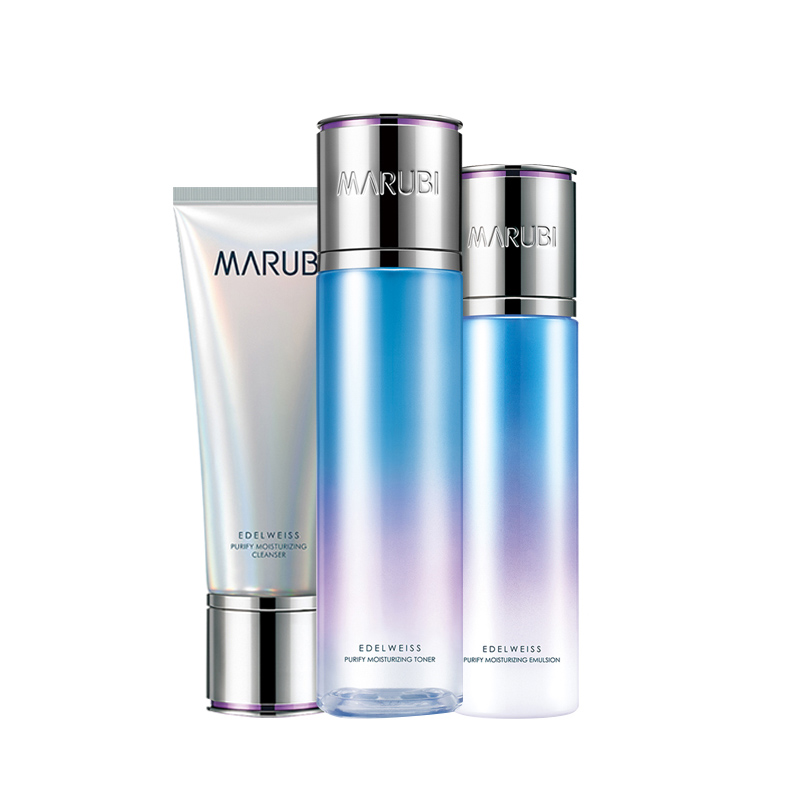 丸美 雪绒花纯净保湿套装