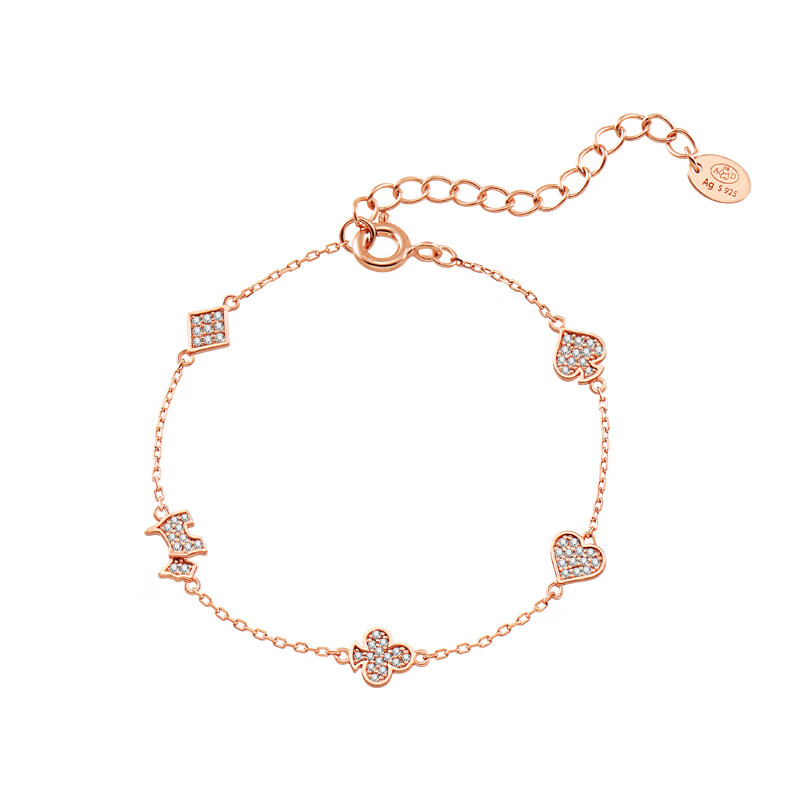 AGATHA 玫瑰金色手链