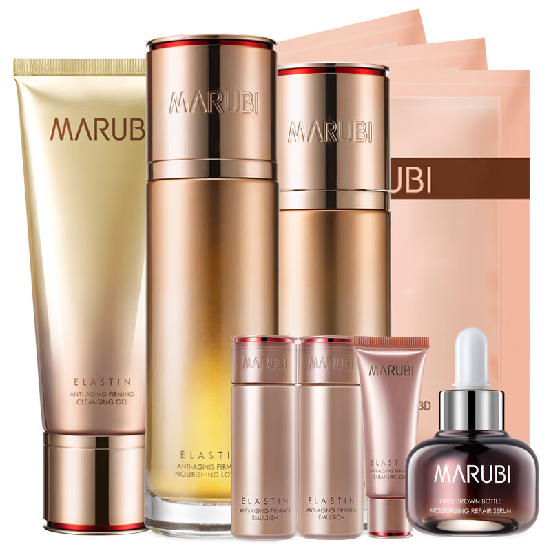 丸美 弹力蛋白凝时紧致护肤套装