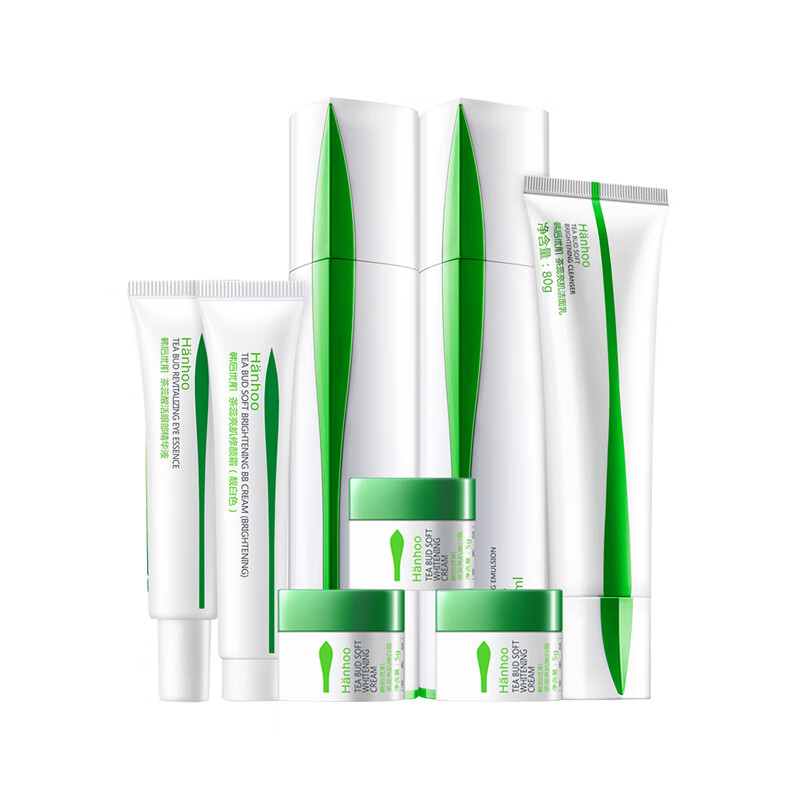 韩后 茶蕊嫩白 护肤品礼盒