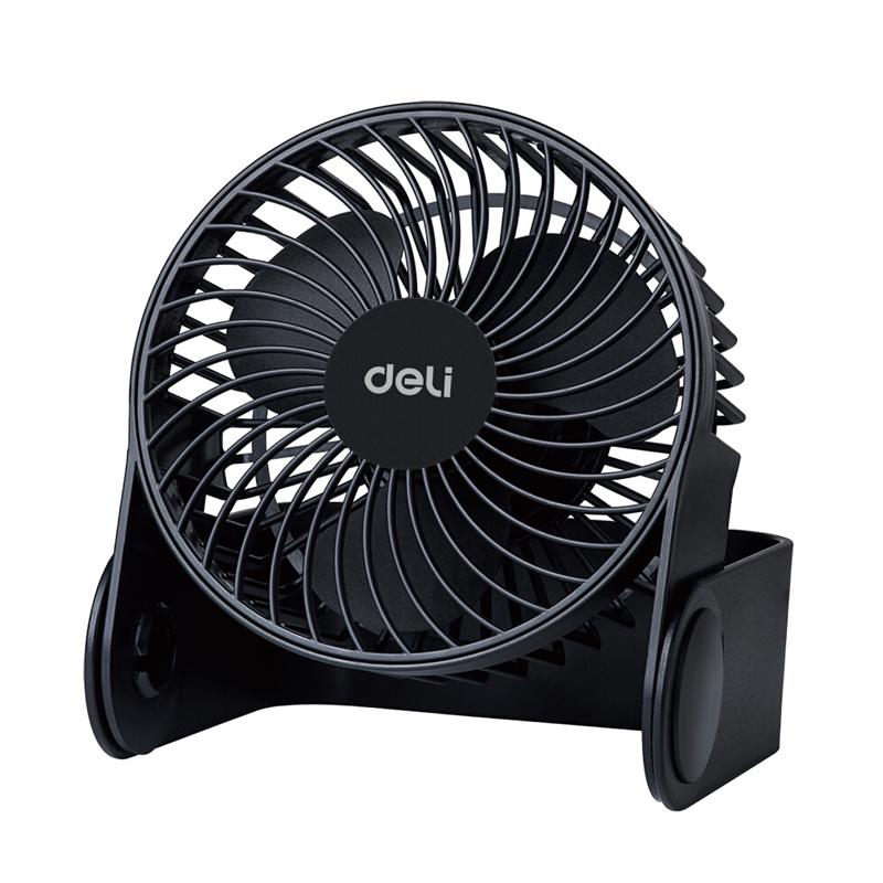得力 多角度旋转桌面小风扇