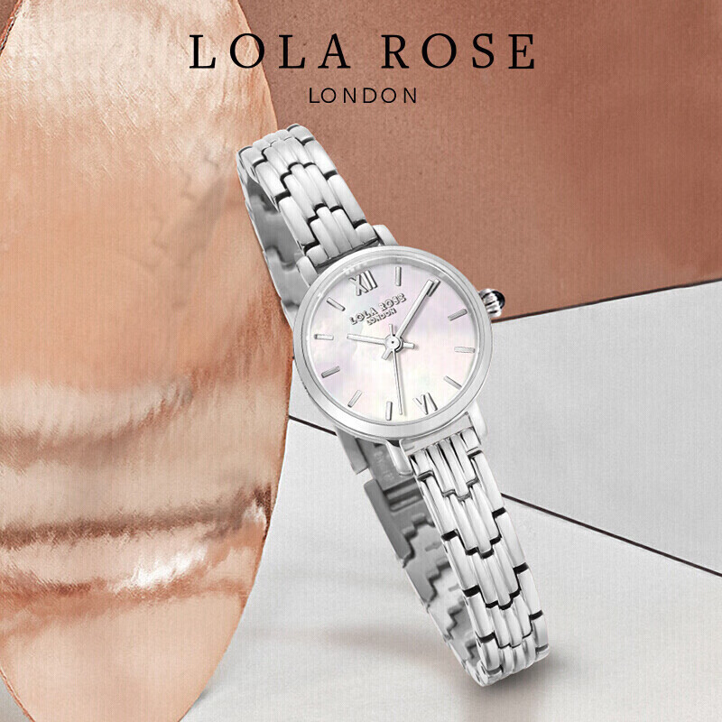 Lola Rose罗拉玫瑰手表，蓝宝石表镜白贝，1000元左右女生礼物