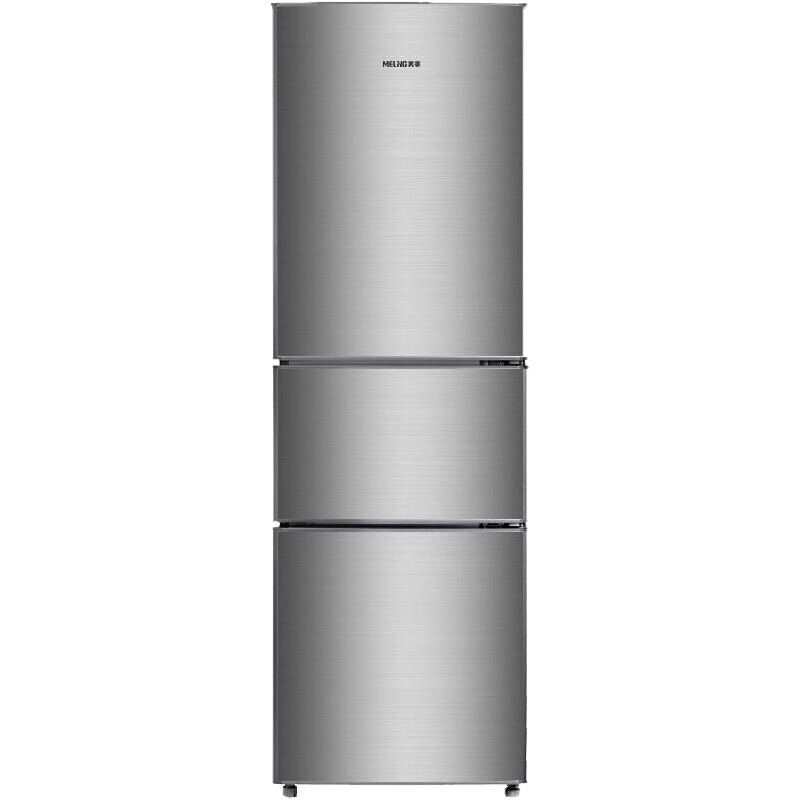 美菱 节能静音三门冰箱