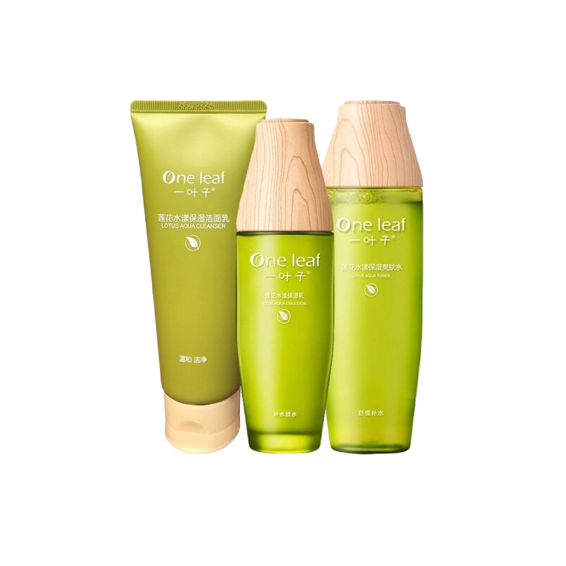 一叶子 莲花水漾 护肤套盒