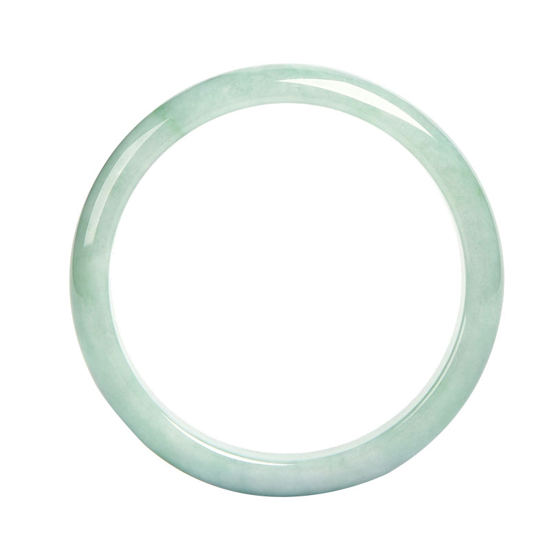 凤禧珠宝 翡翠玉浅绿玉石玉镯