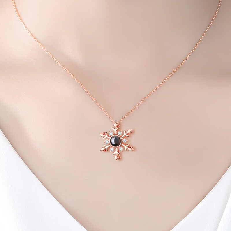 缔晶 浪漫雪花项链