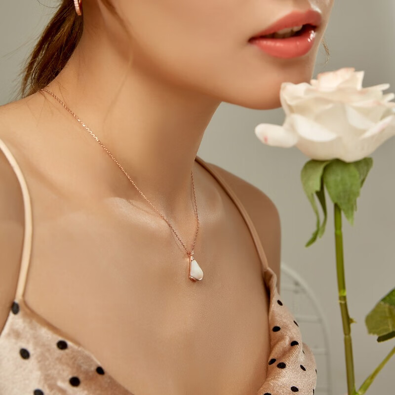 迪后 扇形贝壳 项链