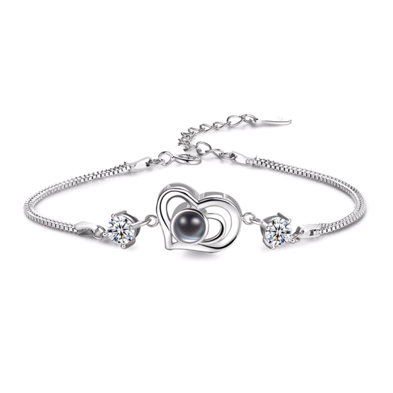 诺恋925纯银投影手链