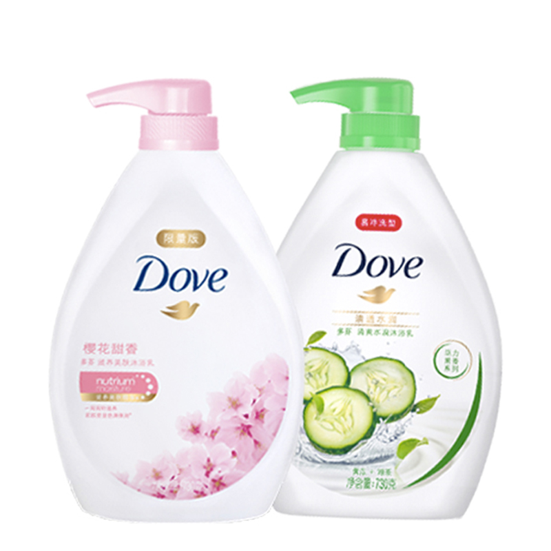 多芬 樱花甜香水润沐浴露套装