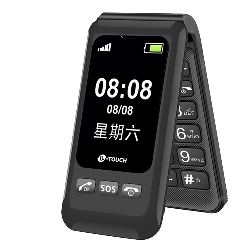 天语 双屏翻盖 老人手机