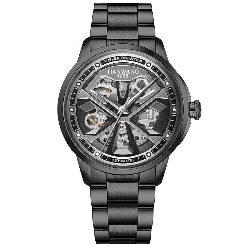 天王表x系列钢带机械男士手表2000元左右高级感生日礼物