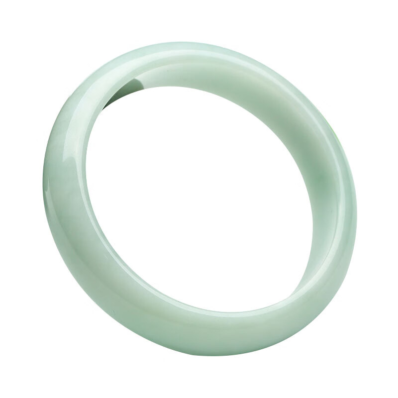 凤禧糯种浅绿色翡翠玉石玉器玉镯