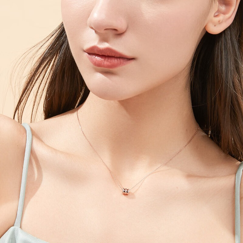 爱情故饰小蛮腰玫瑰金项链