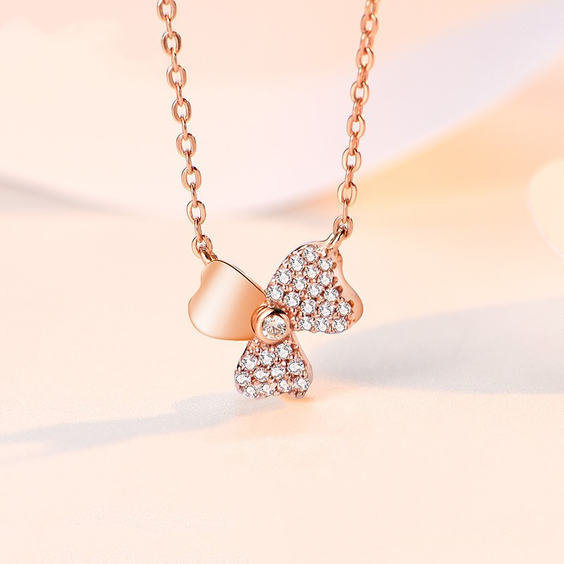 卡蒂罗 纯银三叶草项链