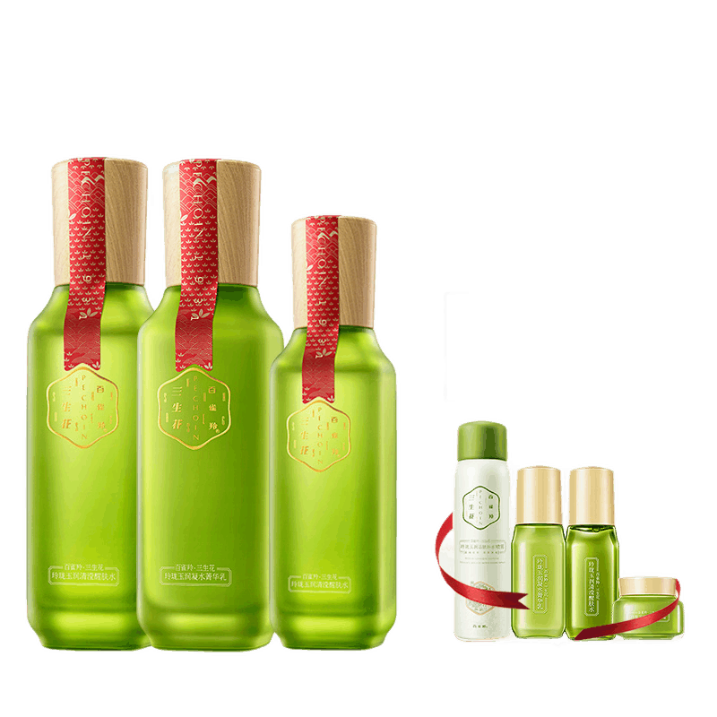 三生花 玲珑玉润补水保湿套装