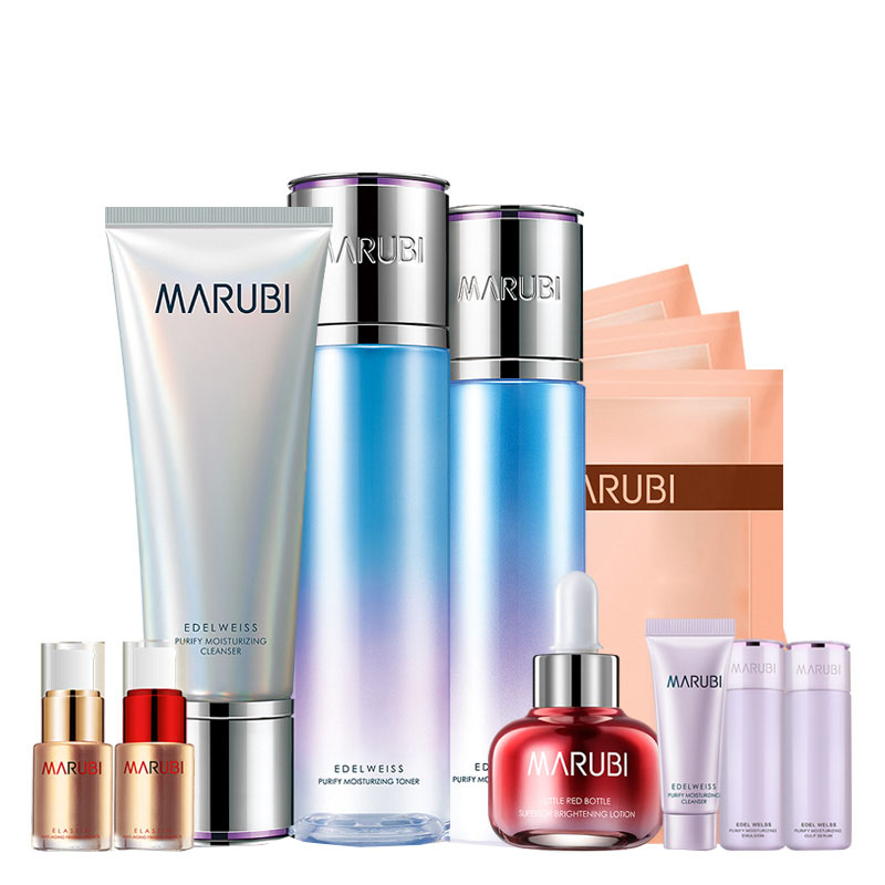 丸美 雪绒花纯净保湿套装