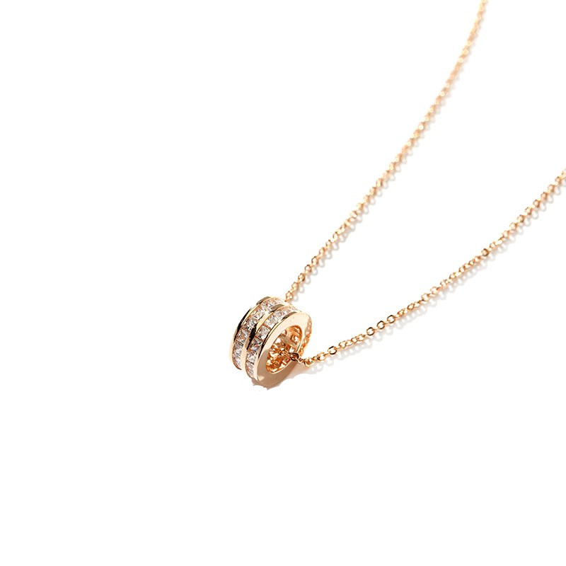 阿吉豆 小蛮腰吊坠长款简约项链