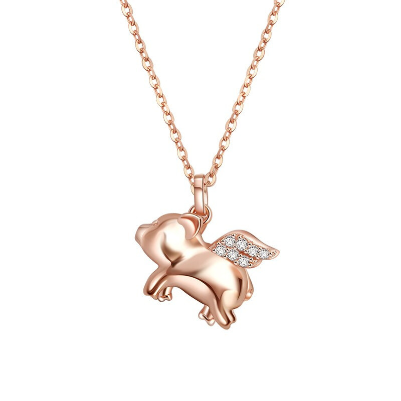 AGATHA 飞天猪锁骨链