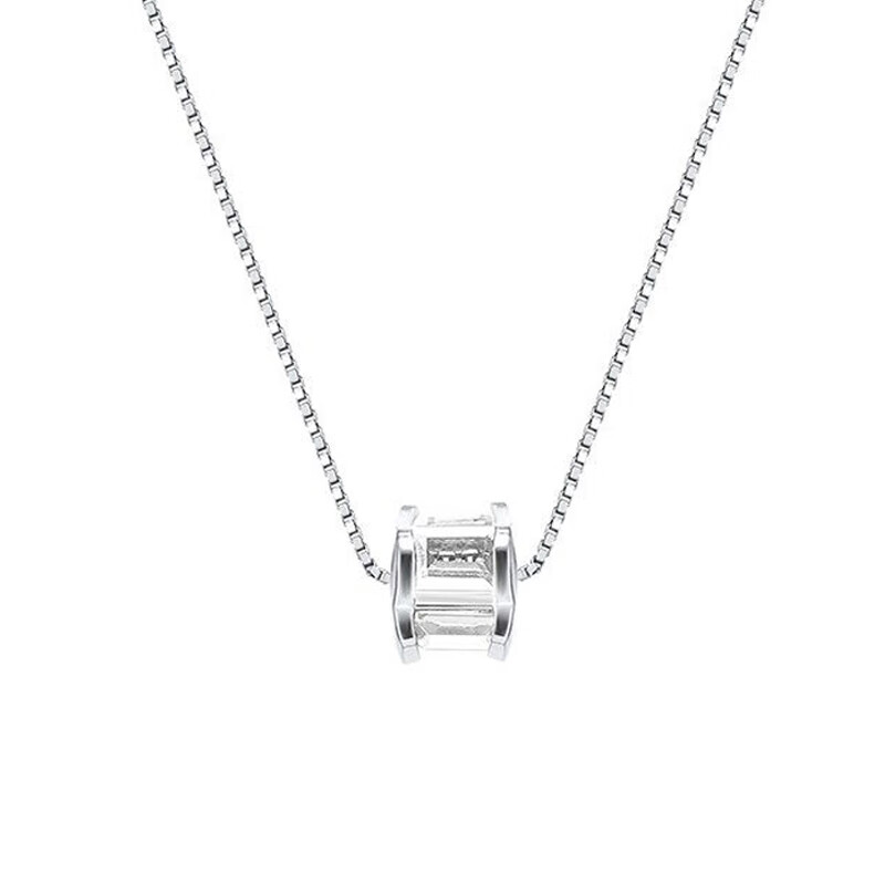 伊黛儿 多面锆石锁骨链