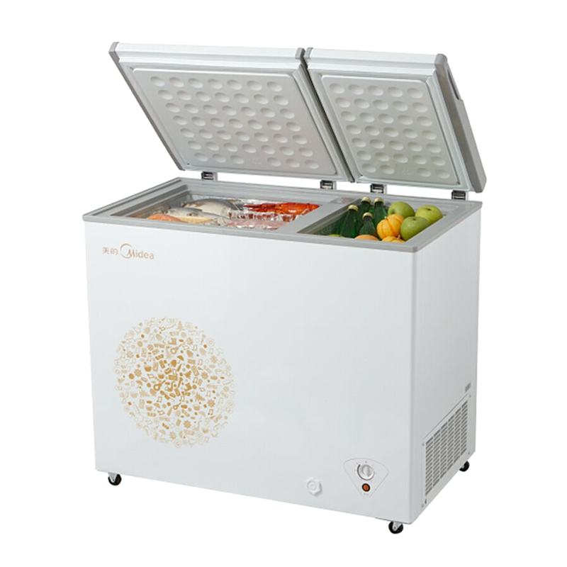 美的 冷冻冷藏卧式冰箱